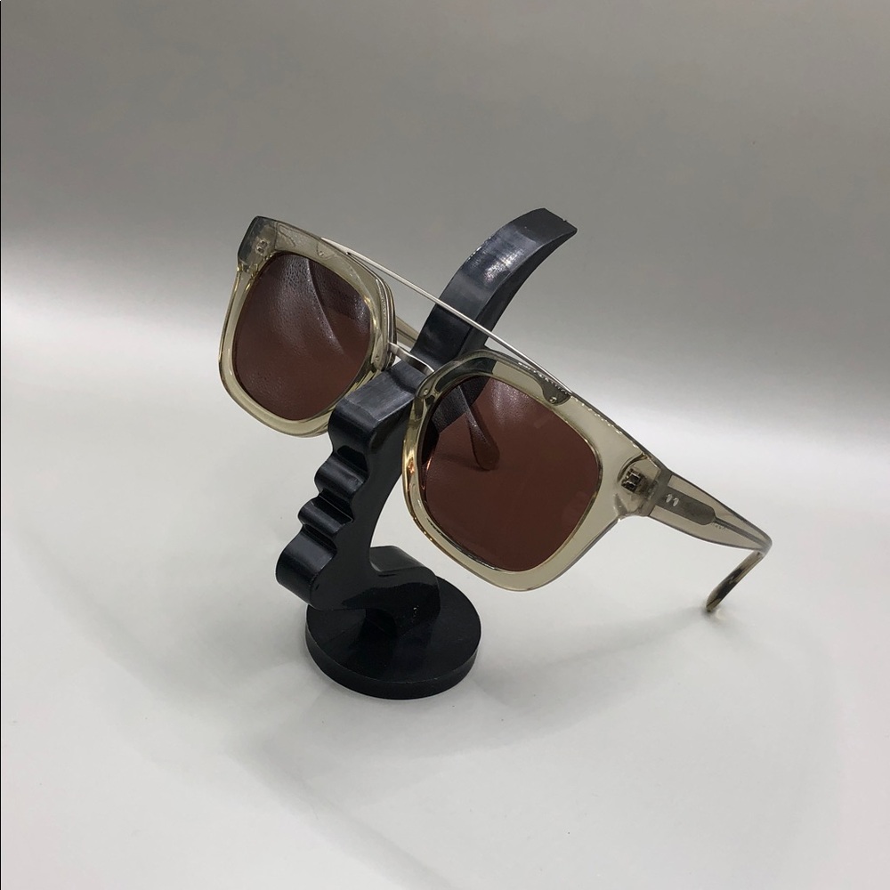 Madewell double bridge square sunglasses transperent brown lens UNISEX